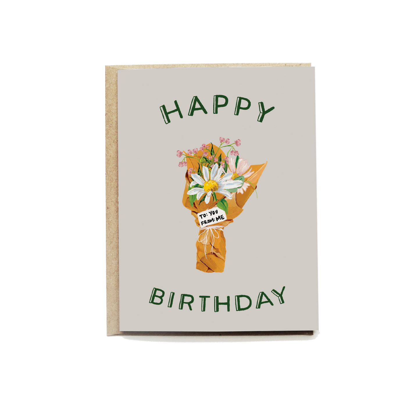 Bouquet Birthday Card