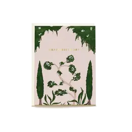 Whimsical Garden Birthday Card