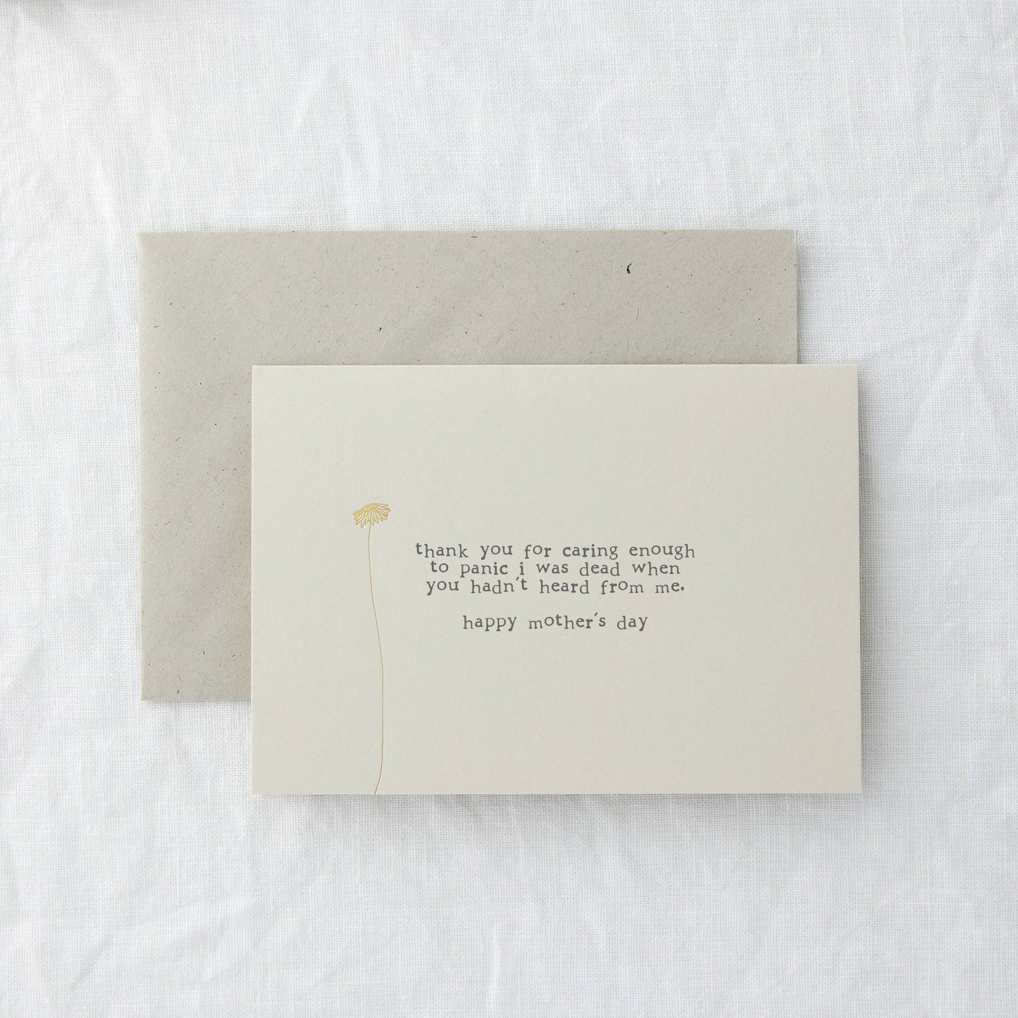 Panic Dead Funny Mother's Day Card