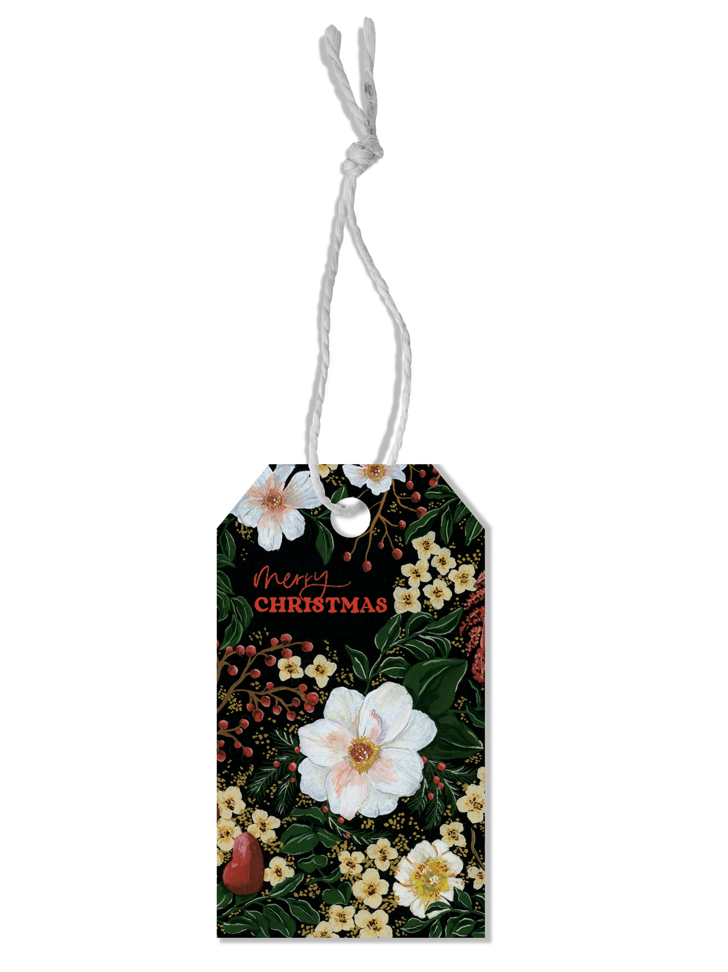 Christmas Florals Gift Tag Set of 8