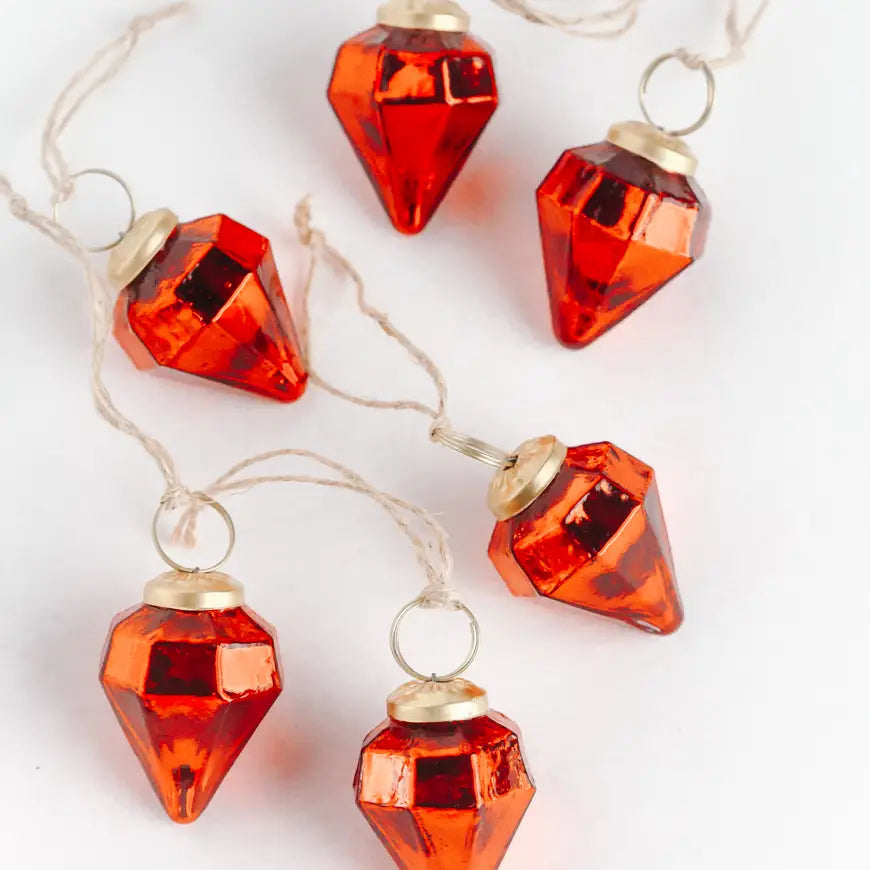 Red Glass Jewel Ornament