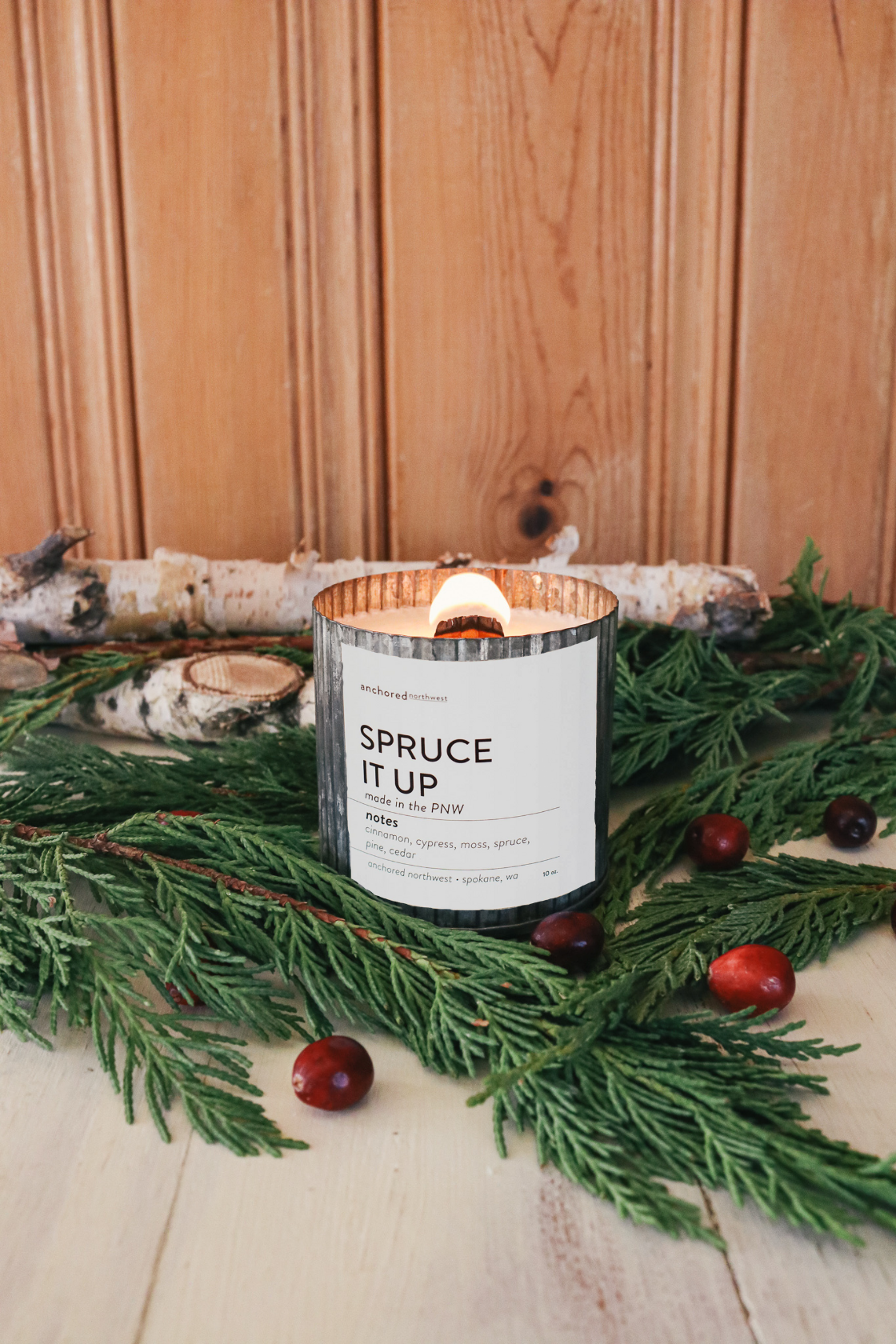 Spruce It Up Wood Wick Candle