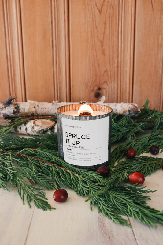Spruce It Up Wood Wick Candle