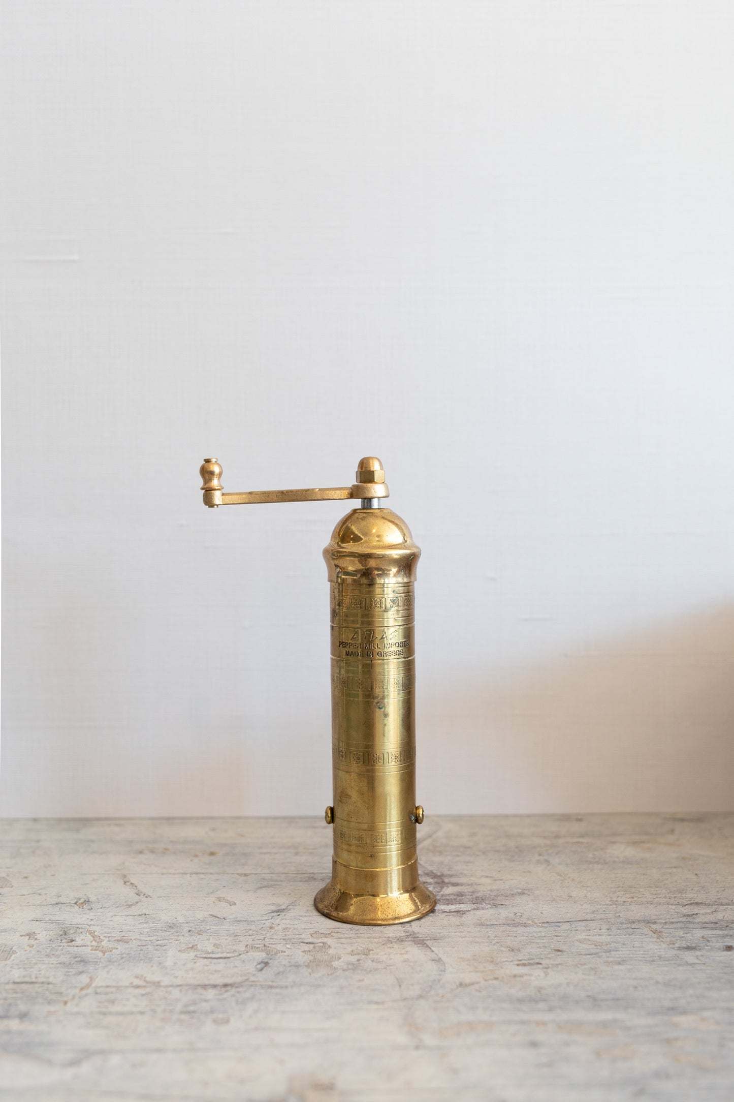 7" Atlas Brass Pepper Mill