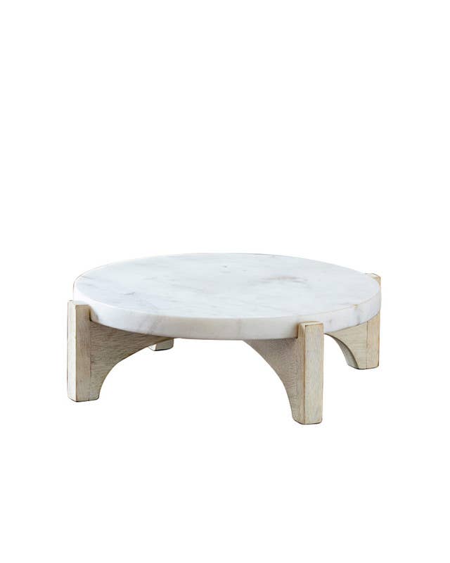 White Marble Cake Stand