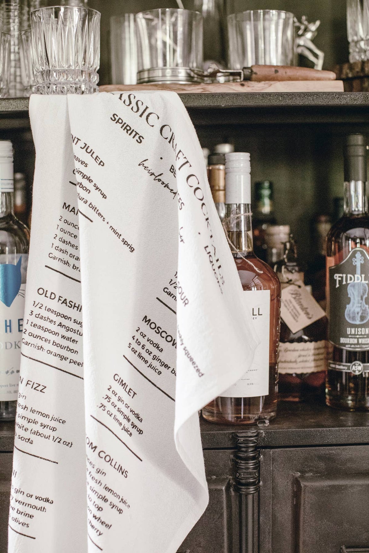 Family Recipe Tea Towel Craft Cocktails