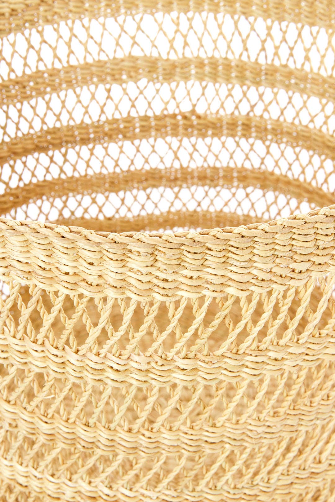 Lace Weave Basket Bin - Medium
