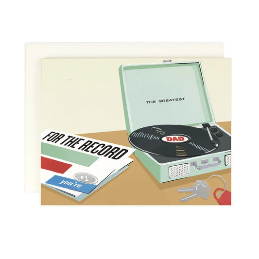 For the Record Dad Card