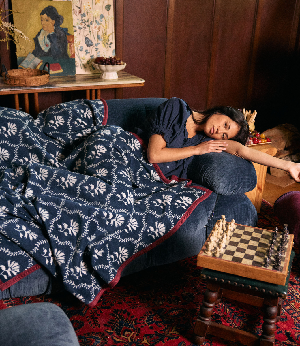 Floral Trellis Blanket: Original