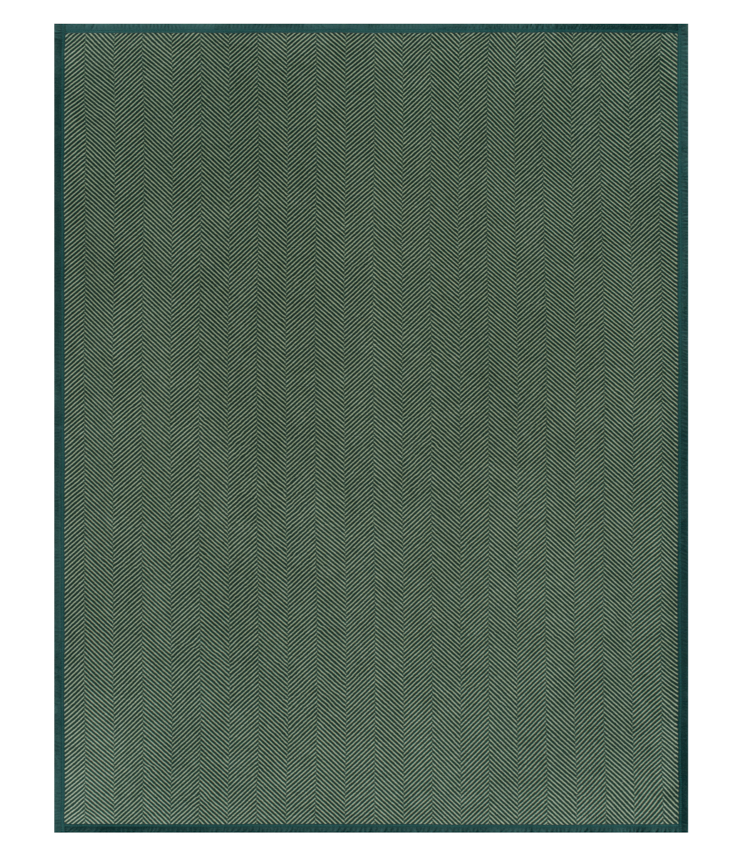 Forest Green Harborview Herringbone Original Blanket