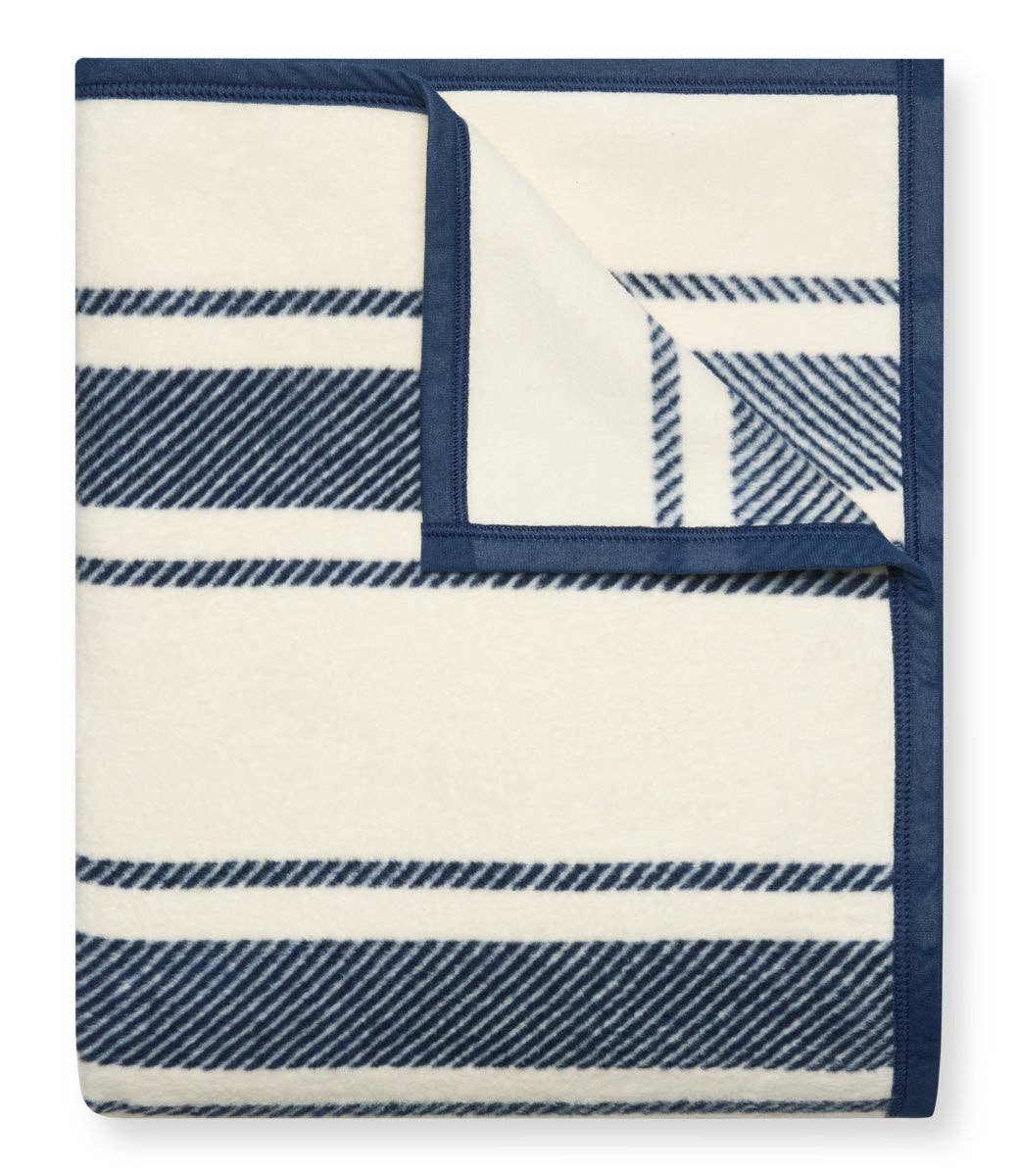 Dockside Stripe Navy Blanket