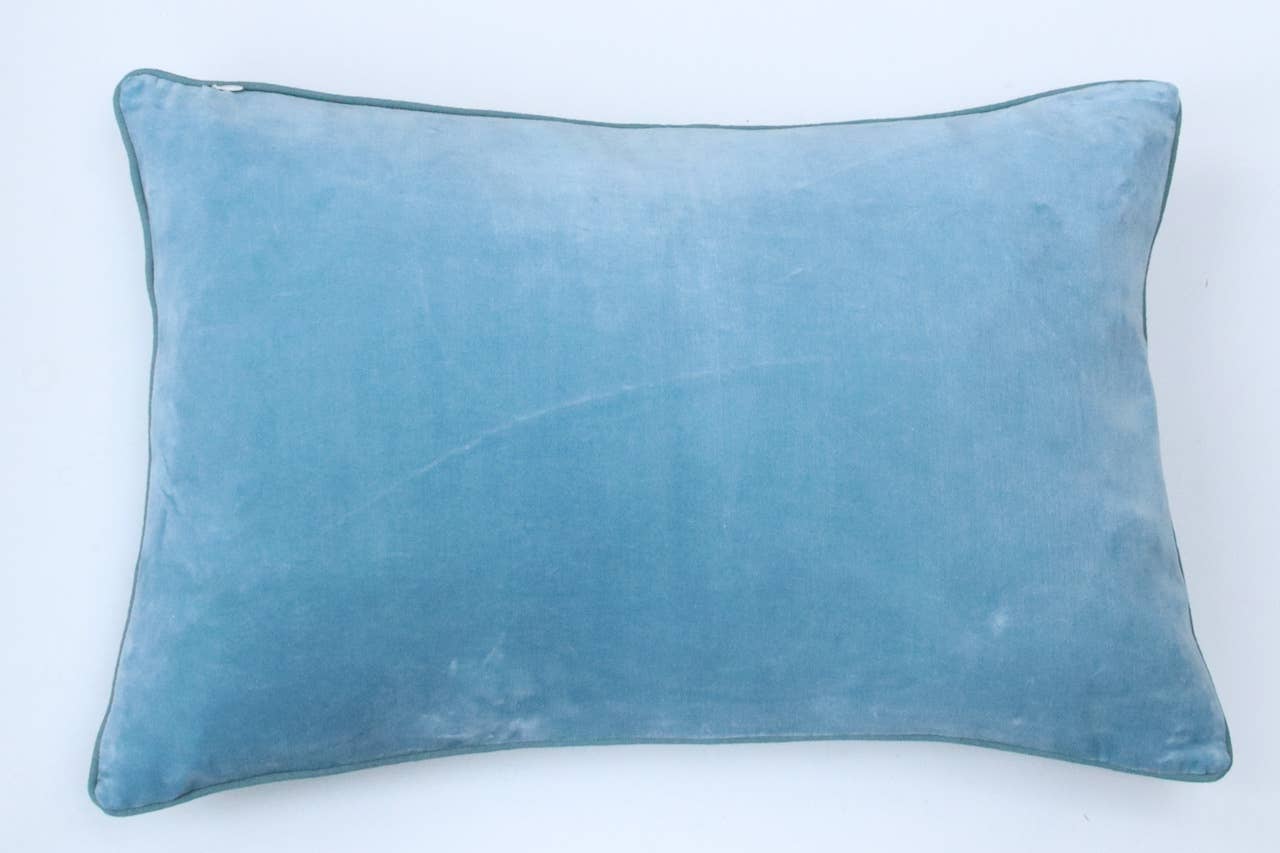 Chi Chi Blue Throw Pillow