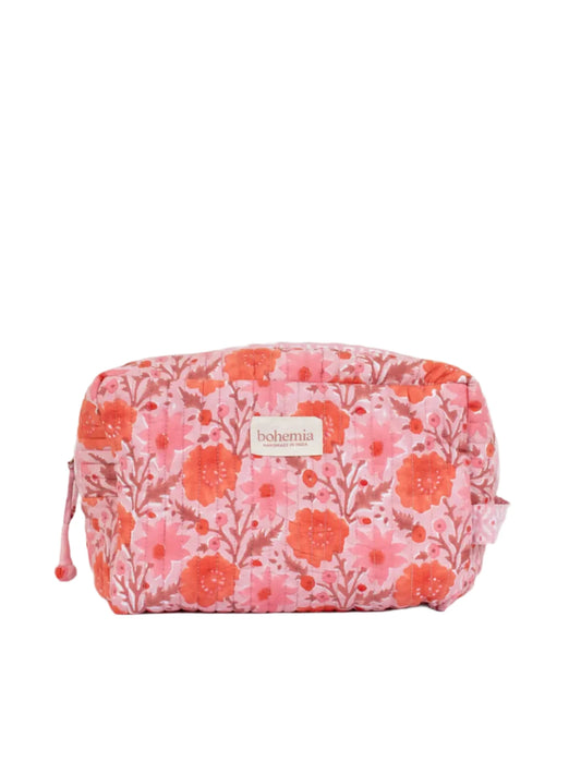 Floribunda Washbag, Vintage Pink