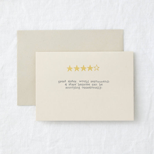 Funny Sister Greeting Card