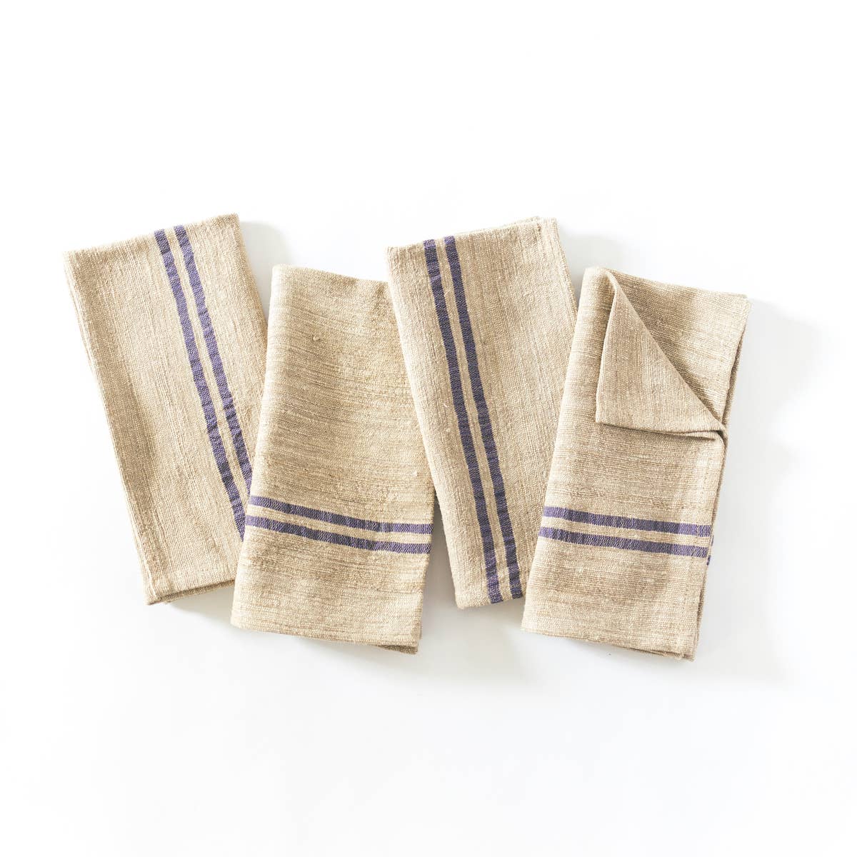 Heirloom Stripe Napkins: Blue Stripe
