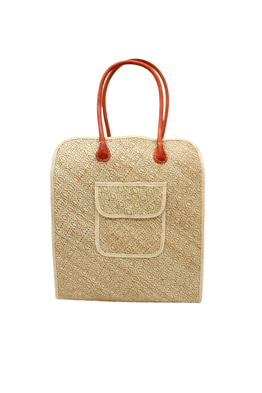 Josephine Natural Woven Straw Shoulder Bag