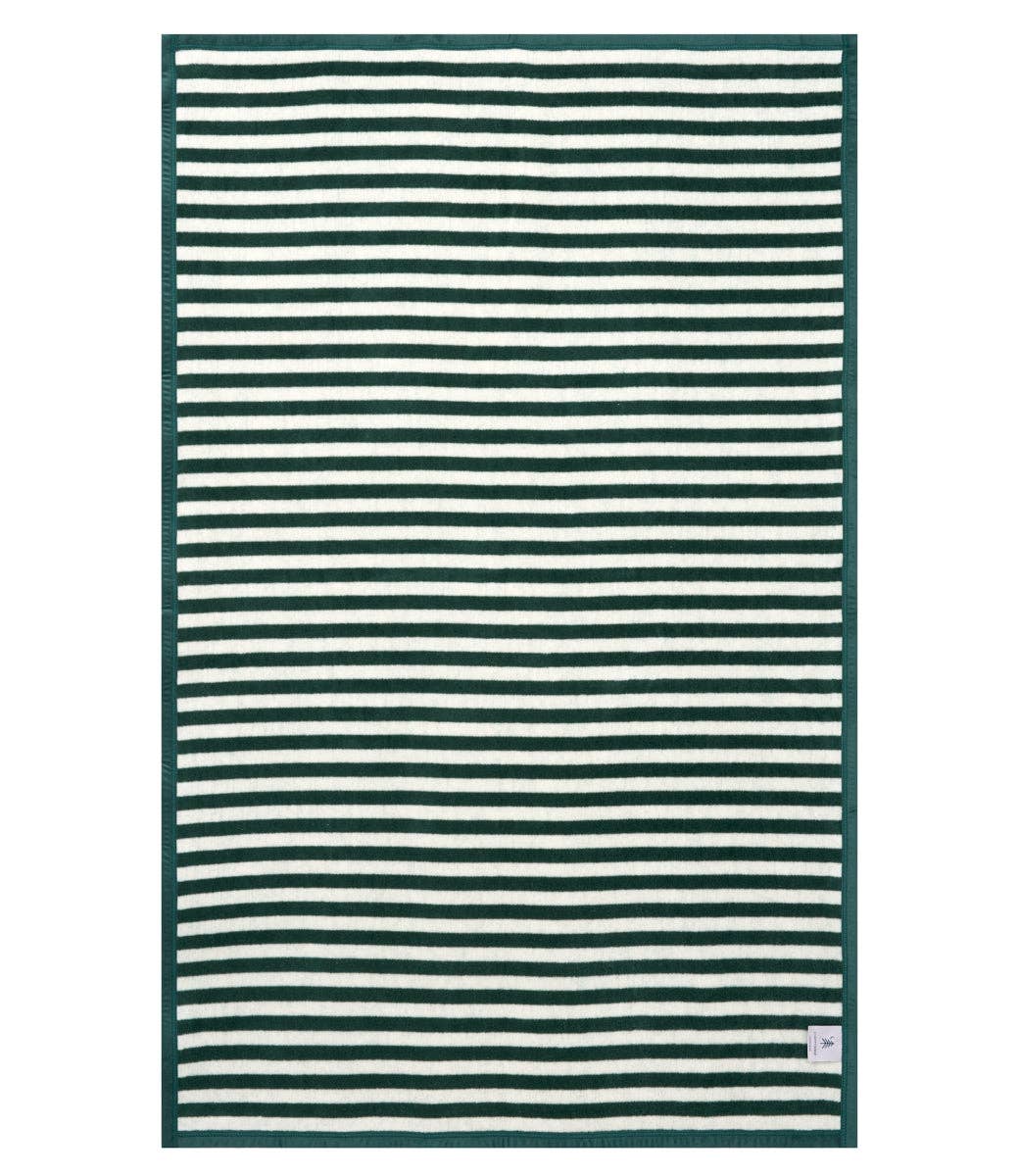 Sideline Stripe Evergreen Midi Blanket: Midi