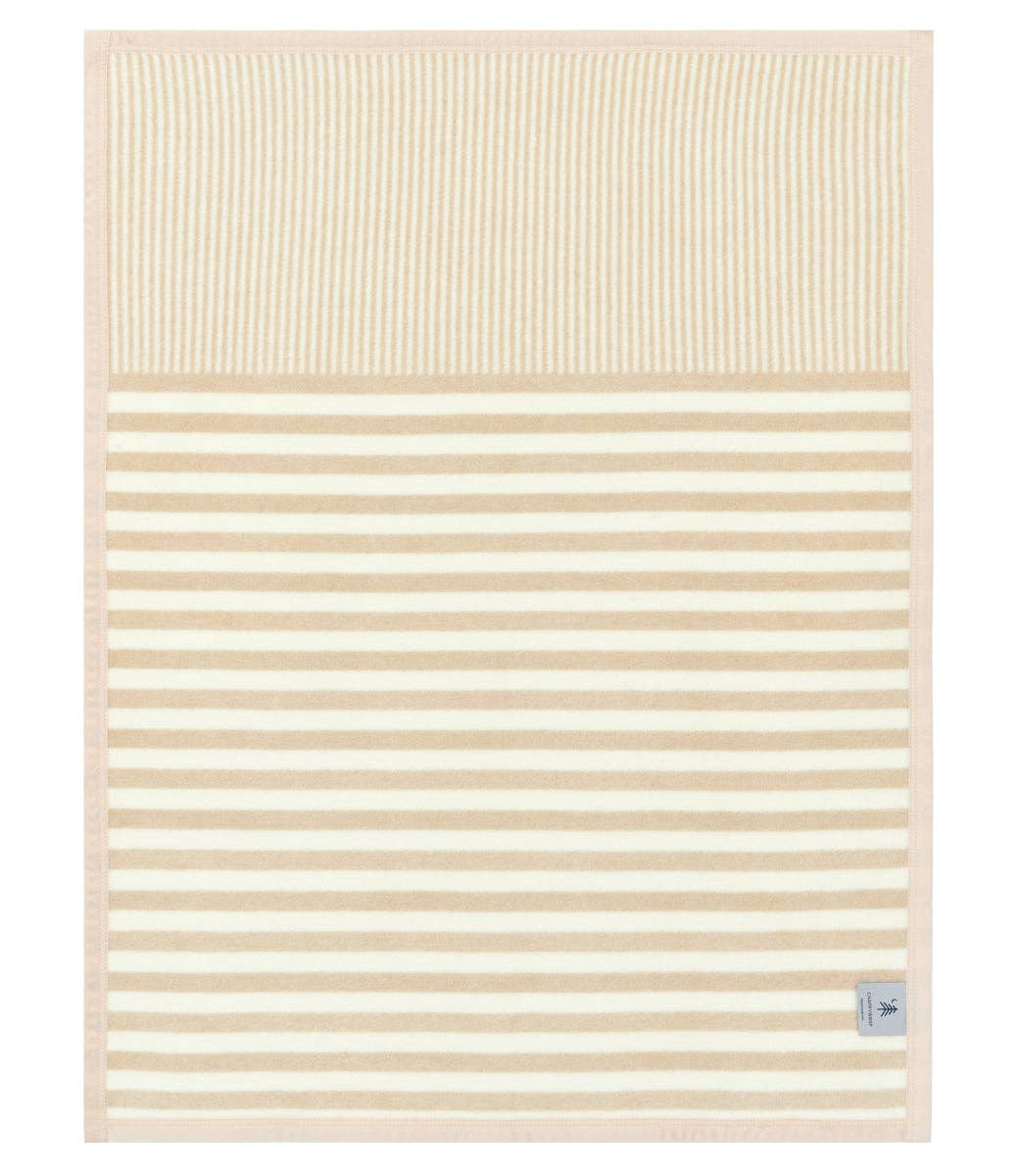 Sweet Pea Stripe Oak Mini Blanket: Mini
