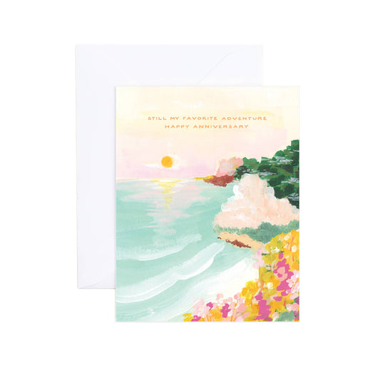 Miller Beach Sunset Adventure Anniversary Greeting Card