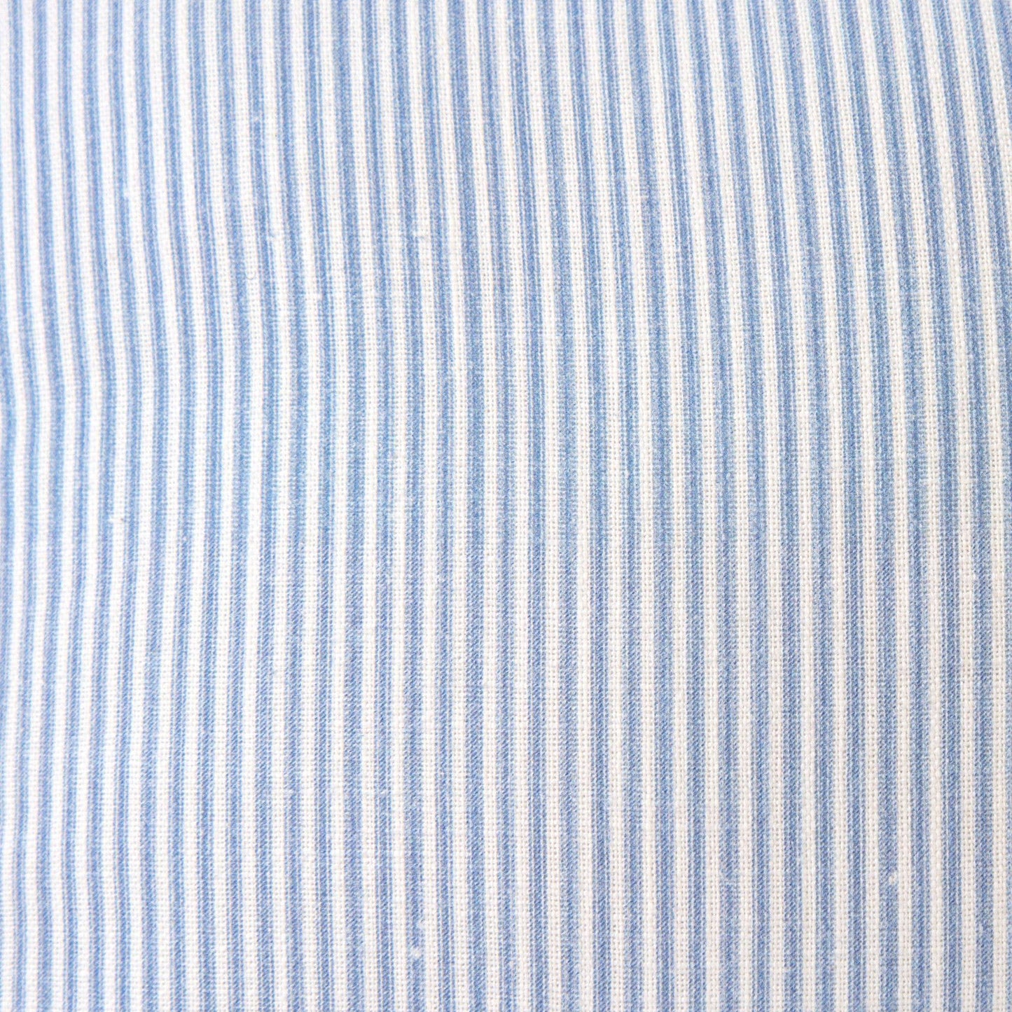 Sky Blue Magnolia Ticking Stripe Pillow