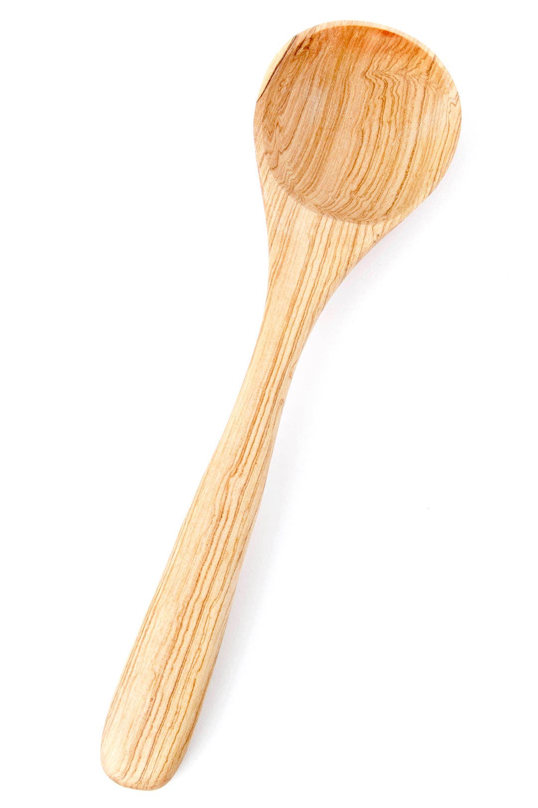 Contoured Wild Olive Wood Cooking Spoon