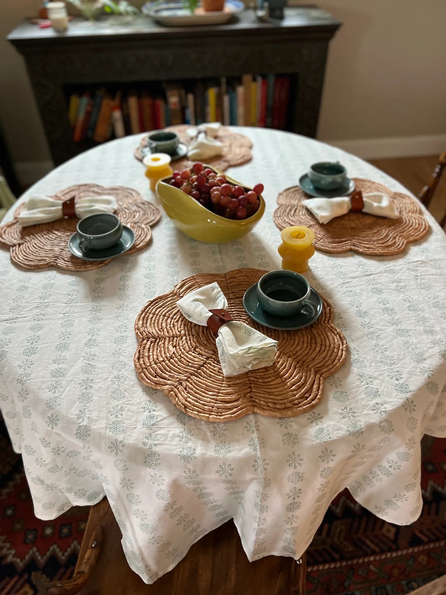 Falling Snowflakes Tablecloth