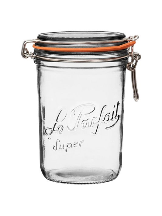 1L Tapered French Glass Preserving Jar