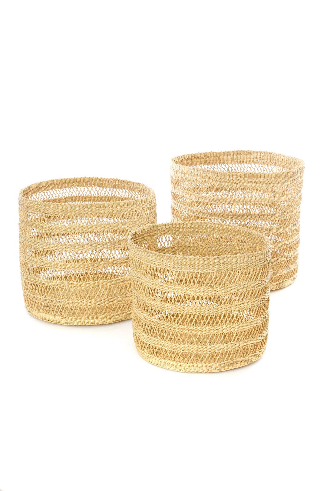Lace Weave Basket Bin - Medium
