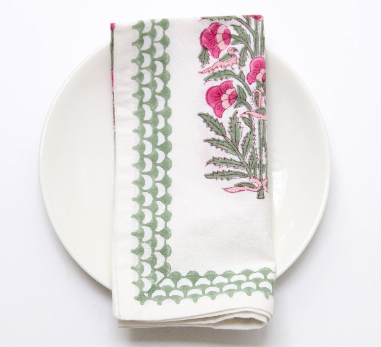 Nightingale Carmine Napkins (Set of 4)