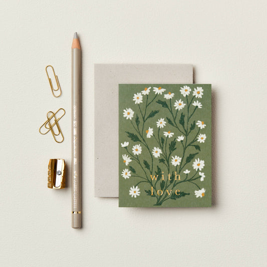 Daisy With Love Mini Card