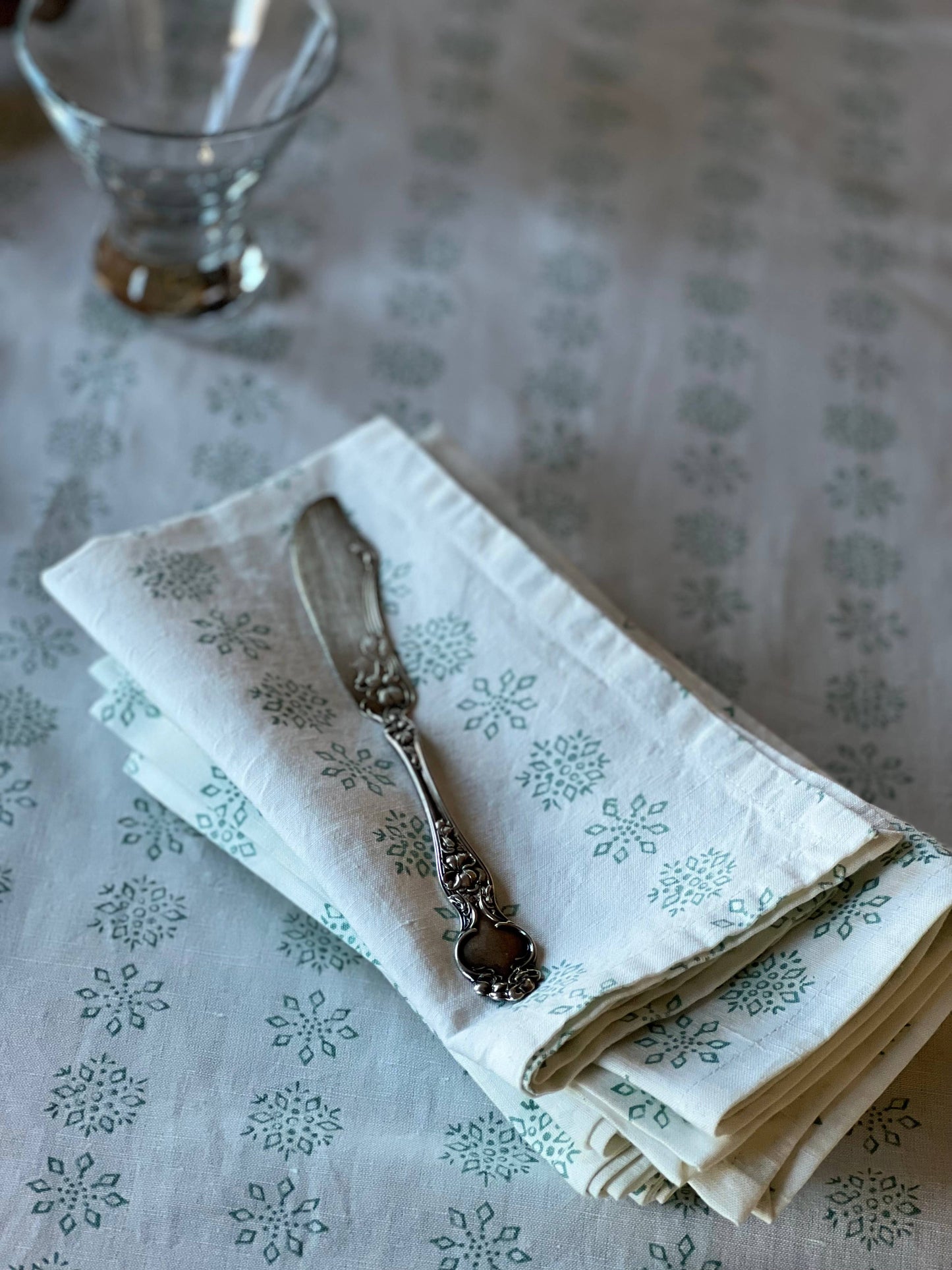 Falling Snowflakes Tablecloth