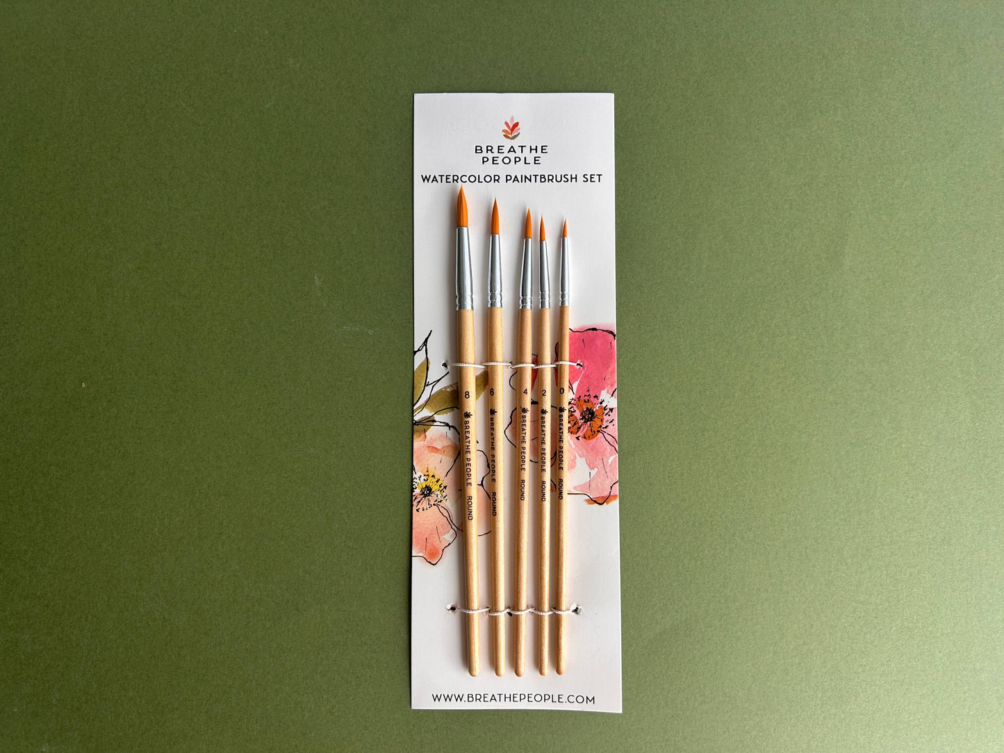5-Piece Watercolor Brush Set
