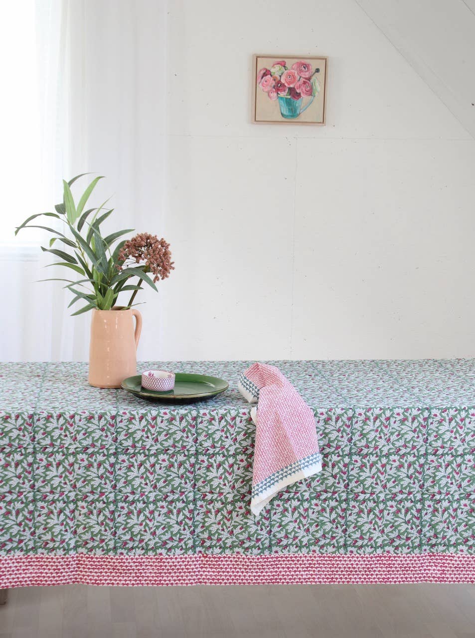 Tablecloth (62" x 106") - Wakame Green