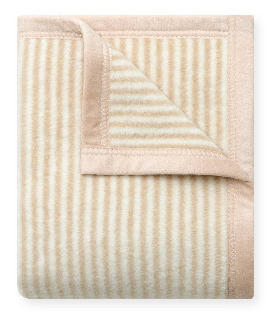 Sweet Pea Stripe Oak Mini Blanket: Mini