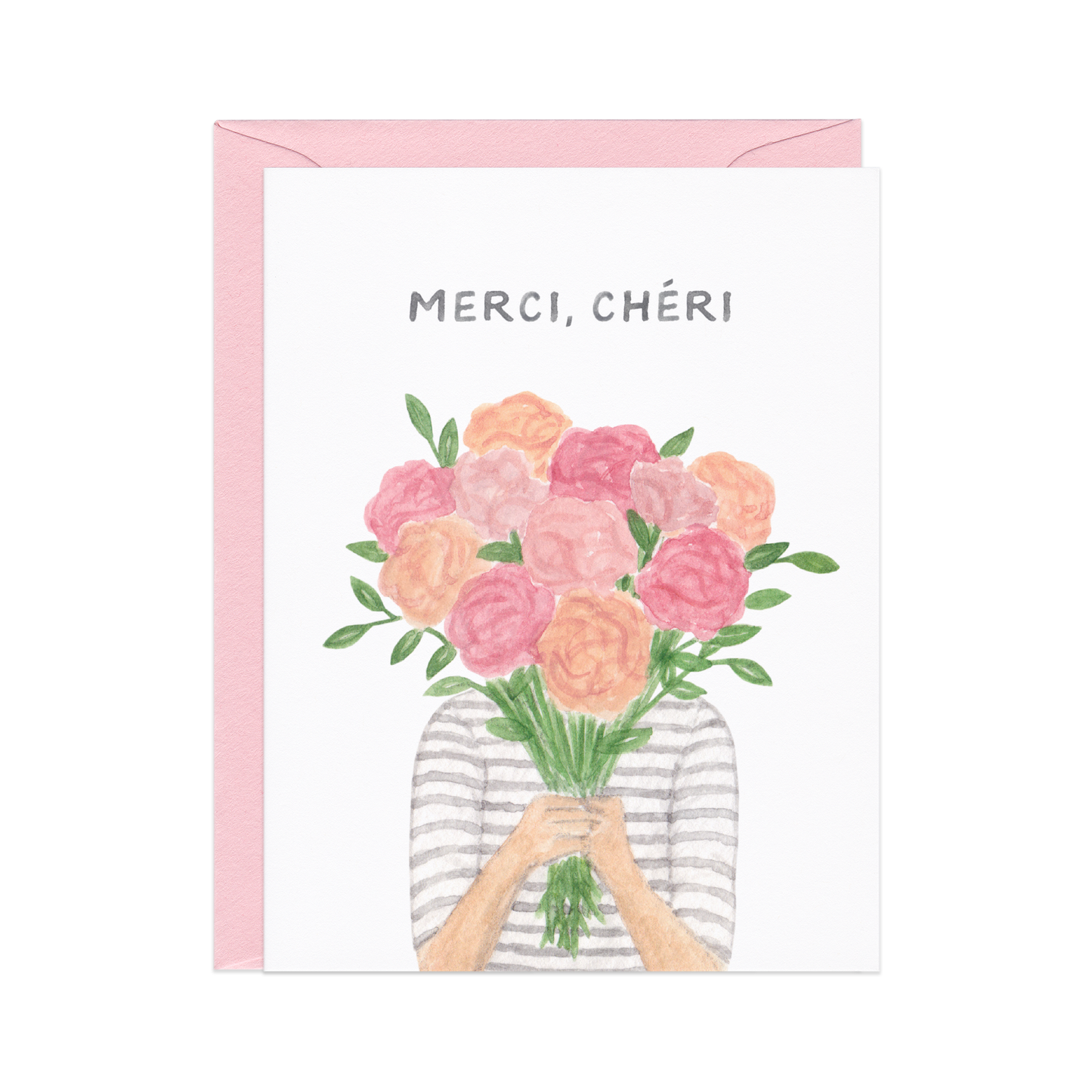 Merci Cheri Thanks Card