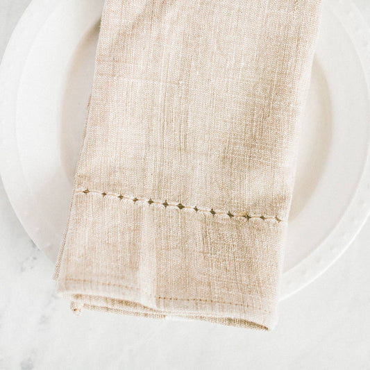 Pulled Cotton Napkin: Rattan