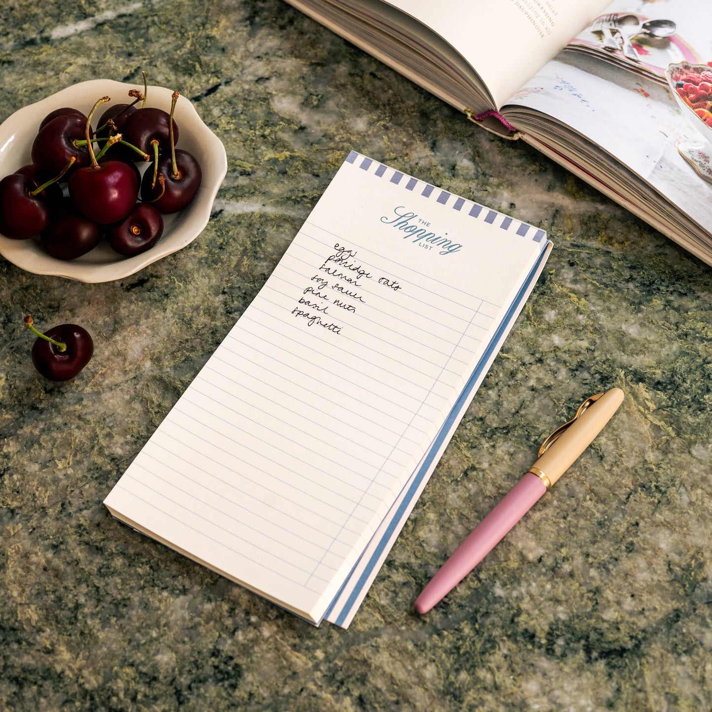 Cherry Shopping List Pad
