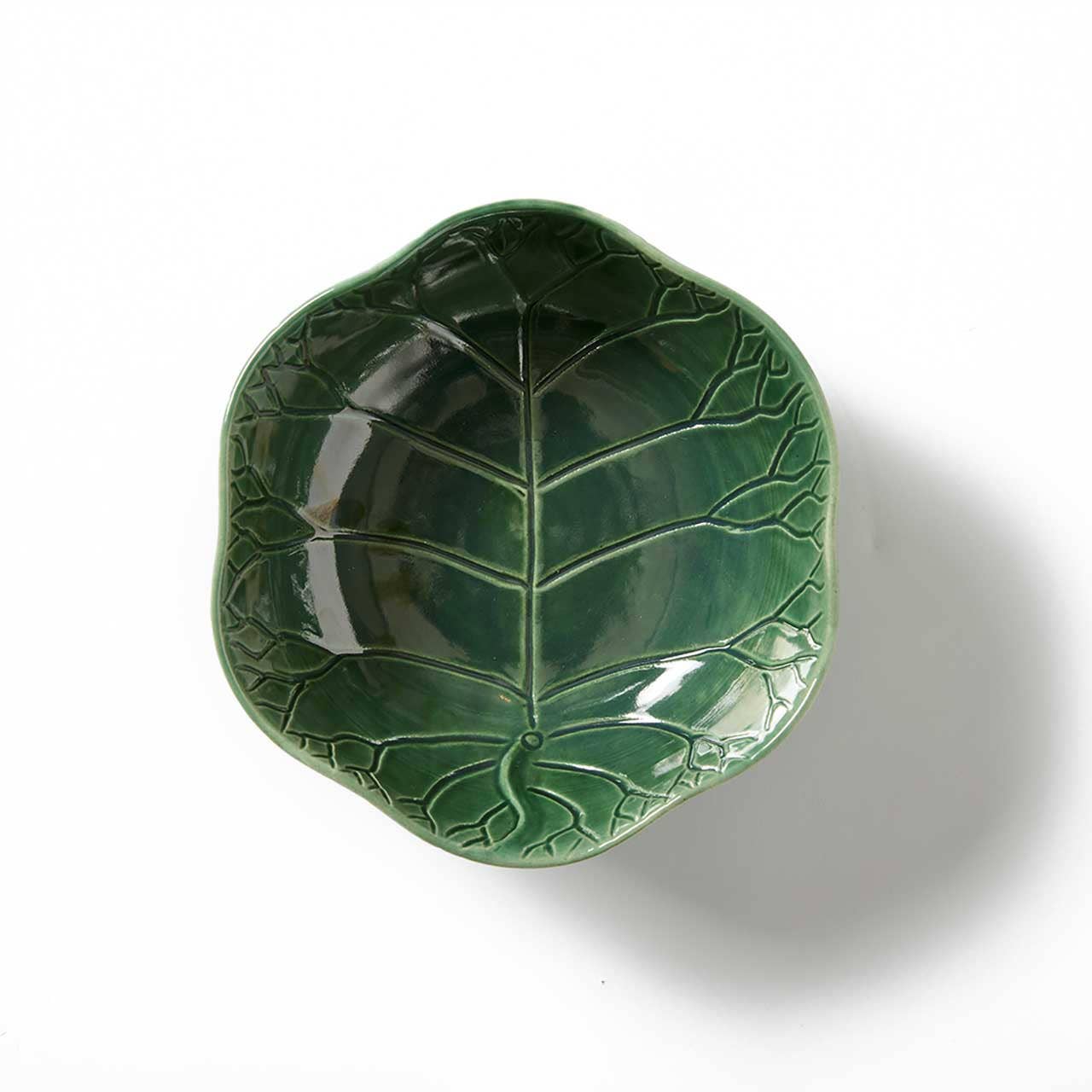 Lotus Leaf Ceramic Serving Bowl