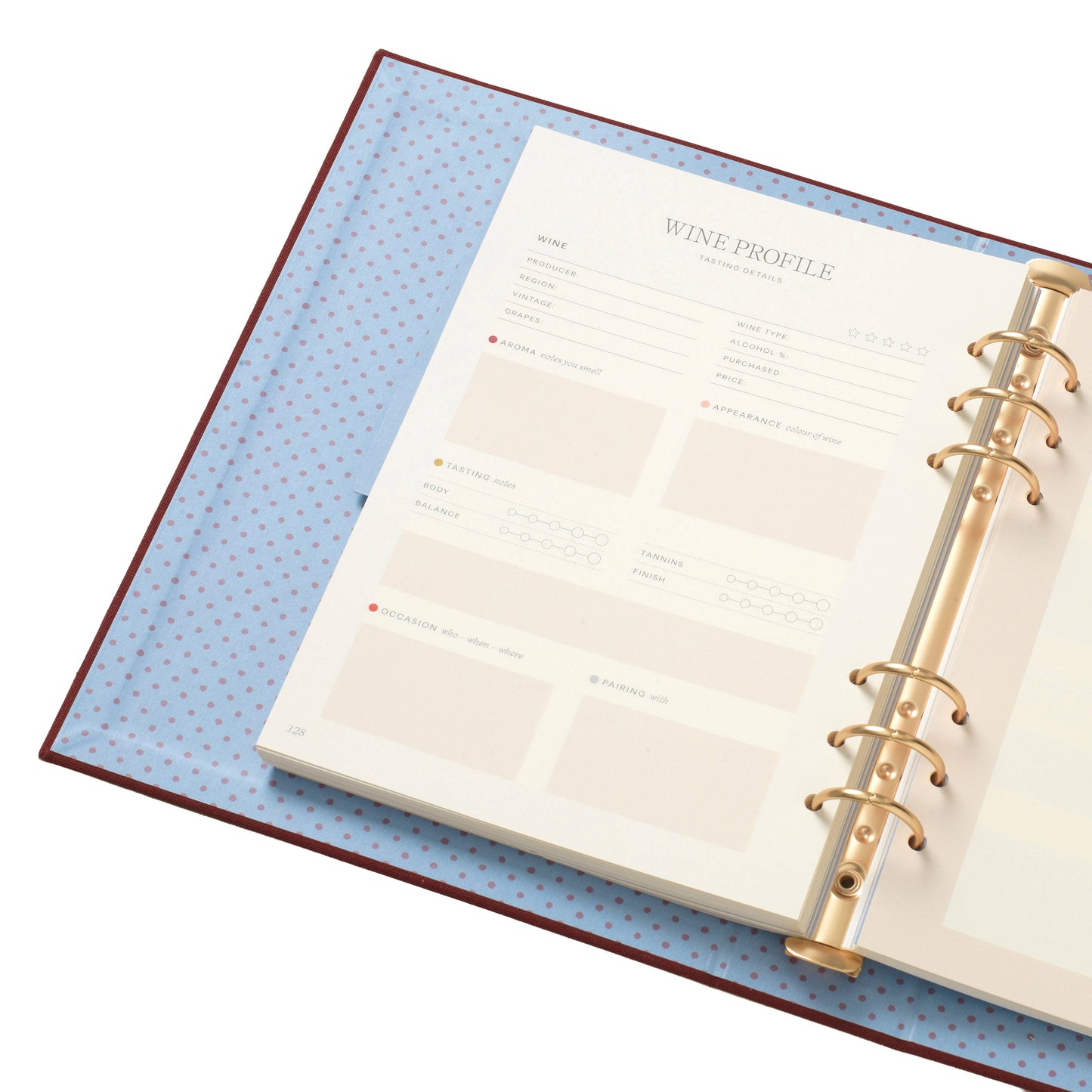 Wine Binder-Folio - Vino