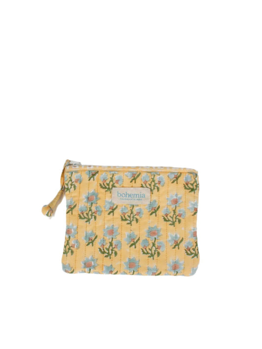 Posie Zip Pouch, Buttermilk