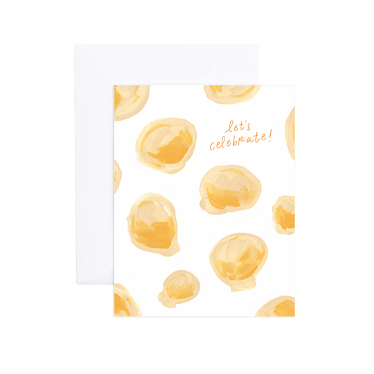 Cara Watercolor Oysters Nautical Celebration Card: Single Card