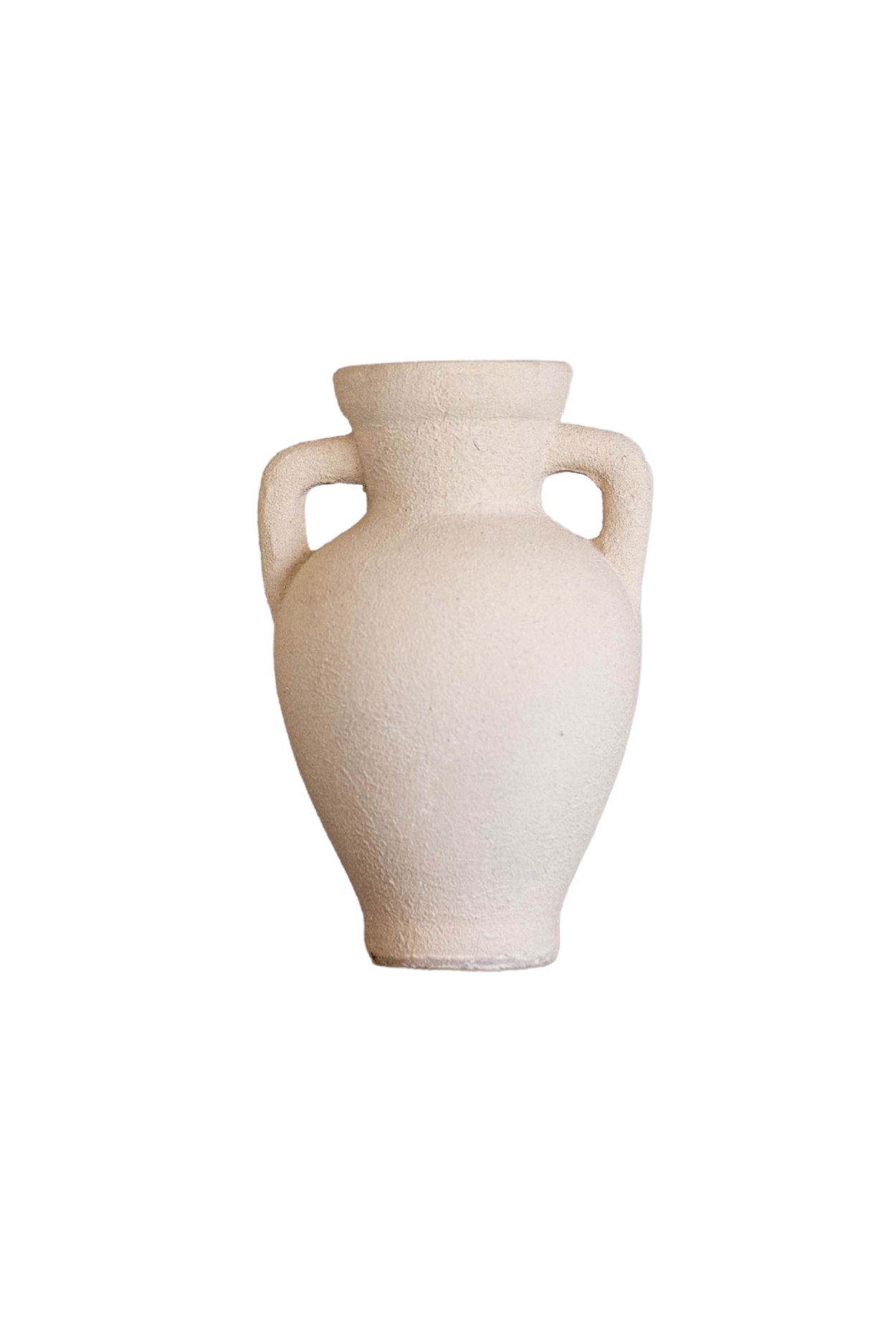 Lesbos Cream Urn Vase With Handles
