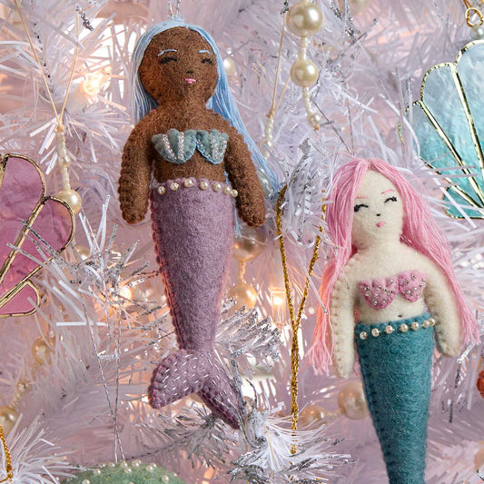 Sea Shimmer Lavender Mermaid Ornament