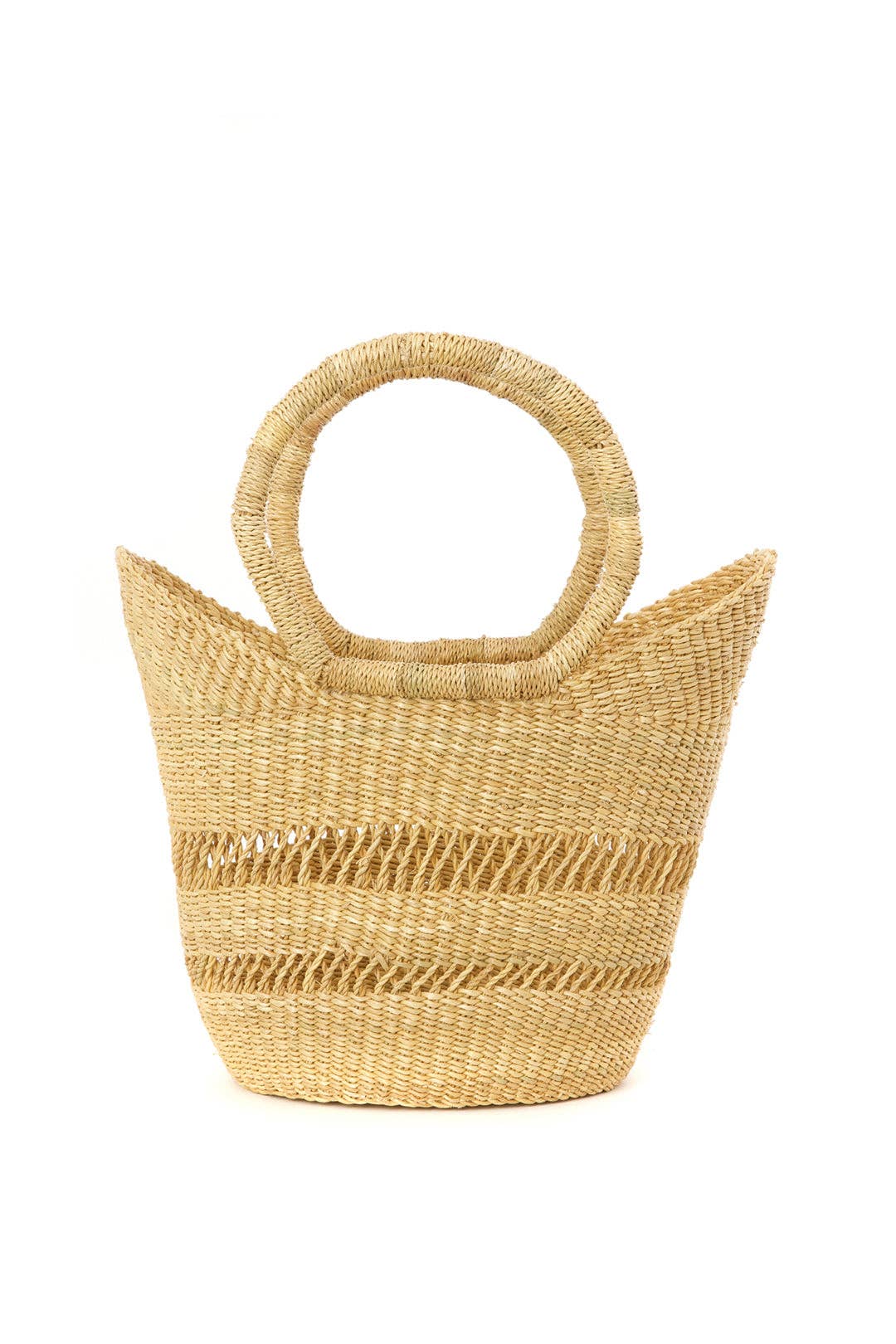 Natural Petite Lacey Shopper