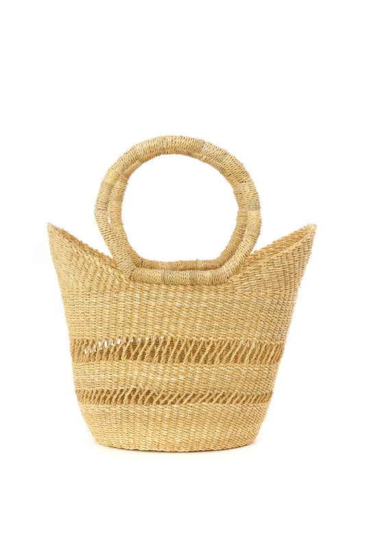 Natural Petite Lacey Shopper