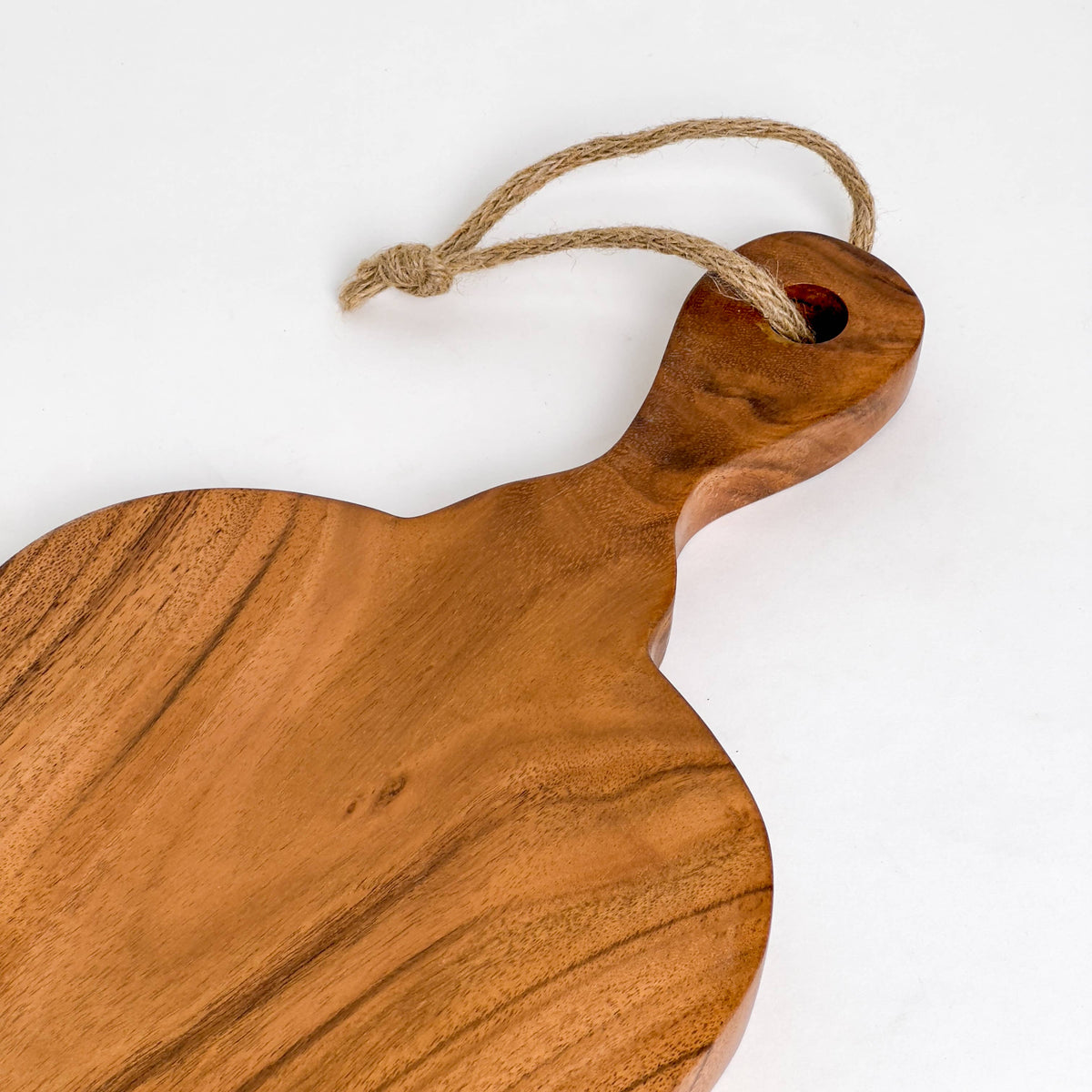 Slim Acacia Wood Cutting Board with Handle