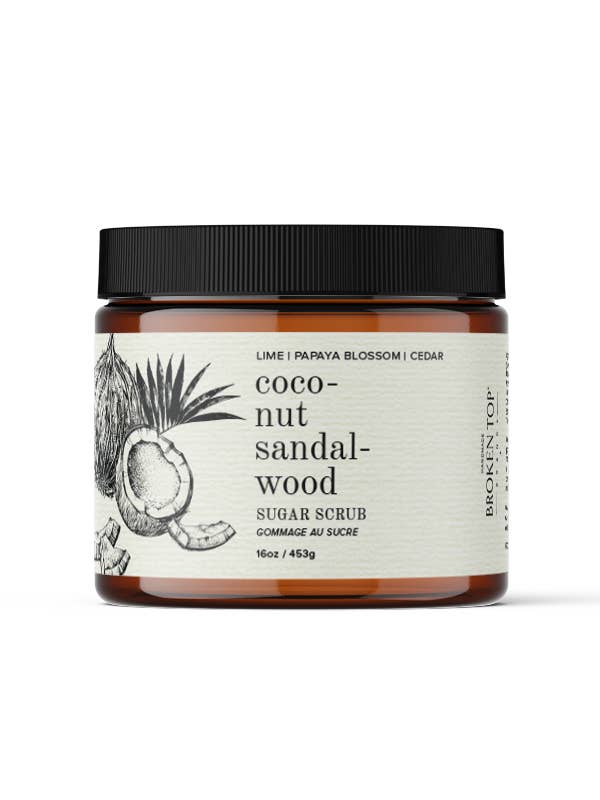 Coconut Sandalwood 16oz Sugar Scrub