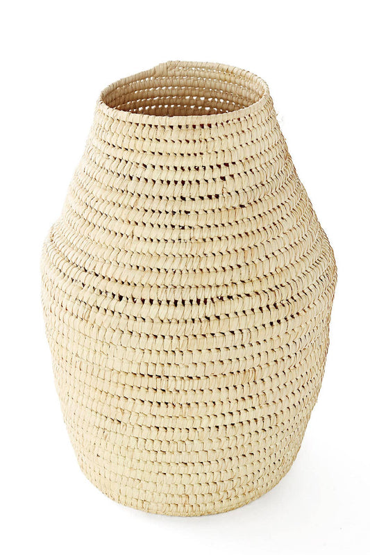 All Natural Turkana Doum Palm Vase Basket