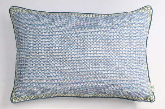 Chi Chi Blue Throw Pillow