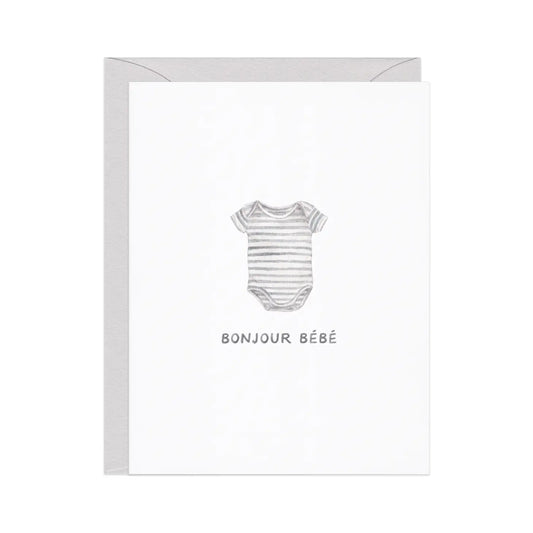 Bonjour Bébé New Baby Card